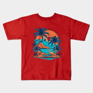tropical island gift ideas Kids T-Shirt